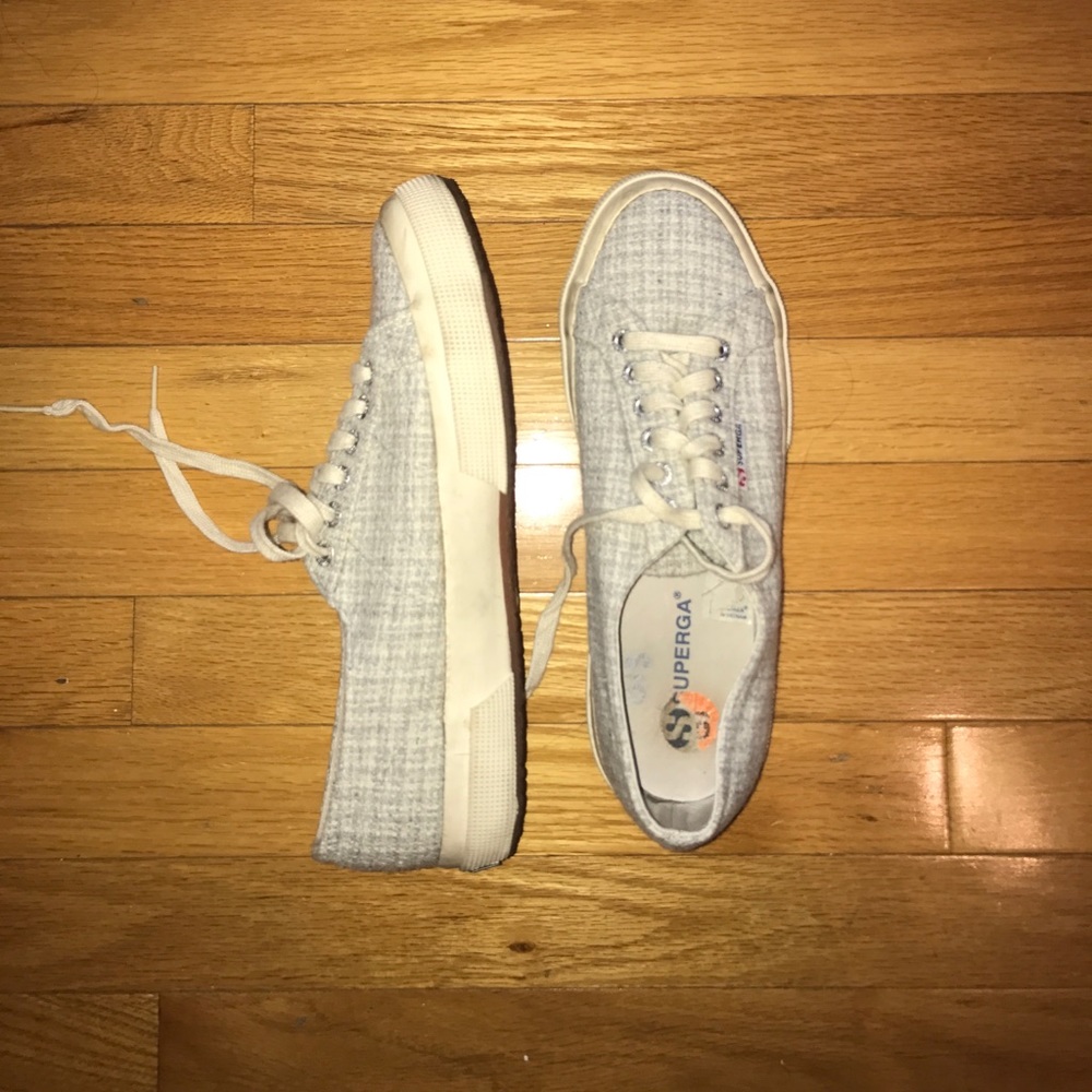 Grey Superga Shoes