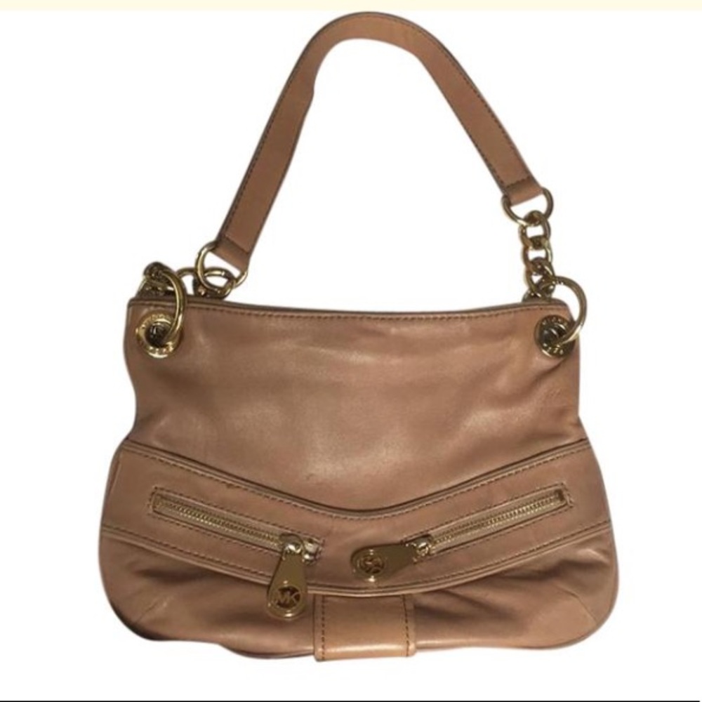 Michael Kors beige leather