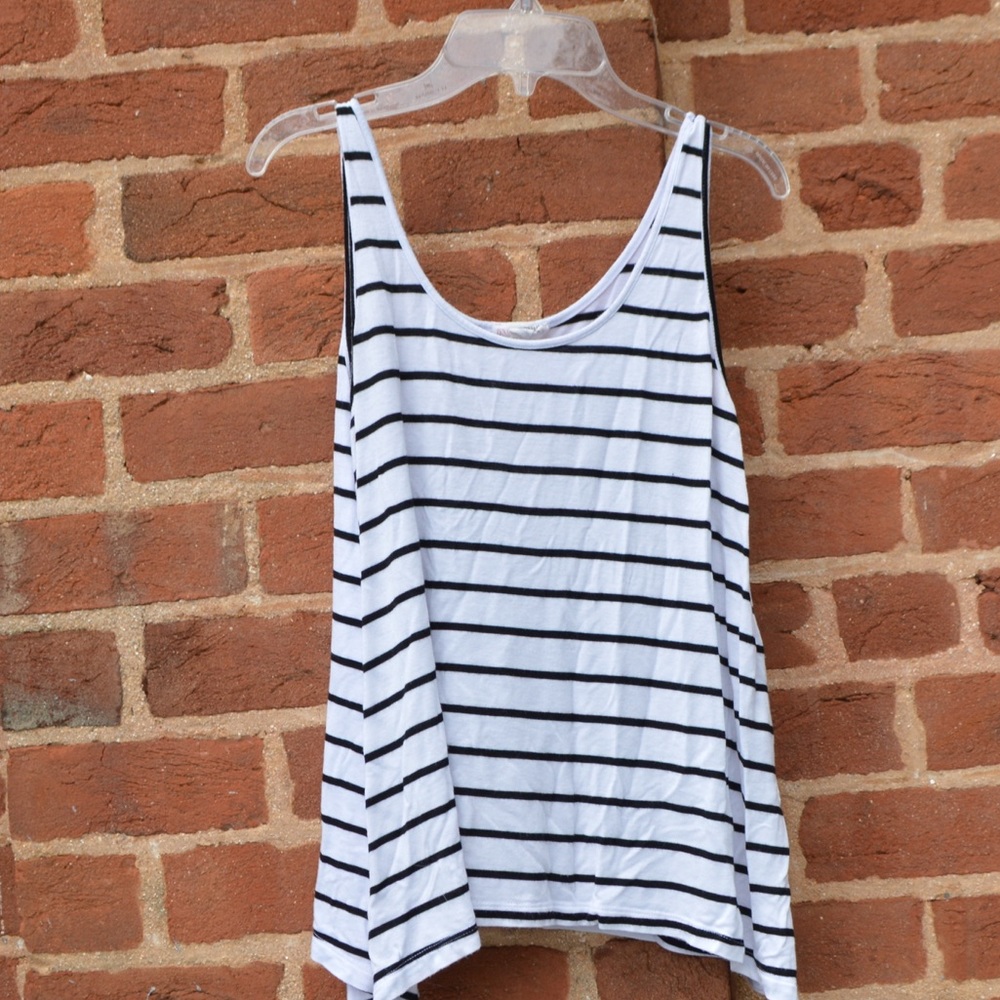 Black and white tank