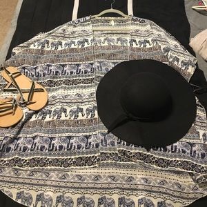 Elephant tribal kimono