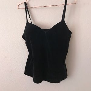 Wet Seal black velvet tank