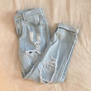 Ripped Boyfriend Jeans