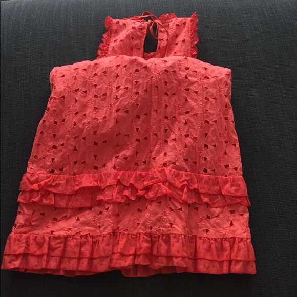 J Crew salmon color summer dress in size 4. - Picture 4 of 6