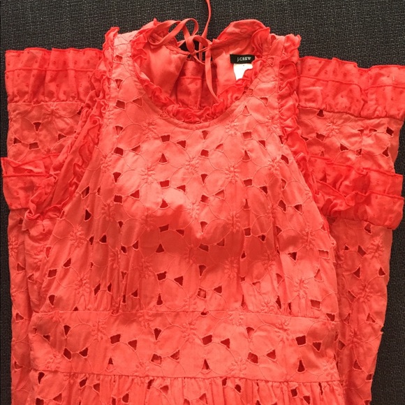J Crew salmon color summer dress in size 4. - Picture 5 of 6