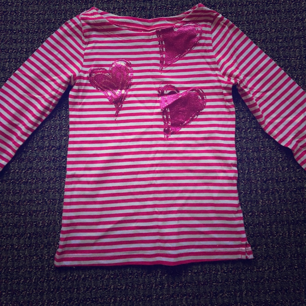cute pink hearts shirt for girls