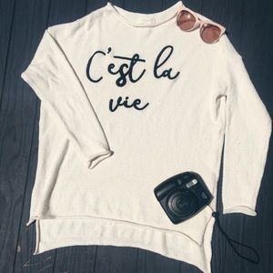 Cest La Vie Oversized Sweater