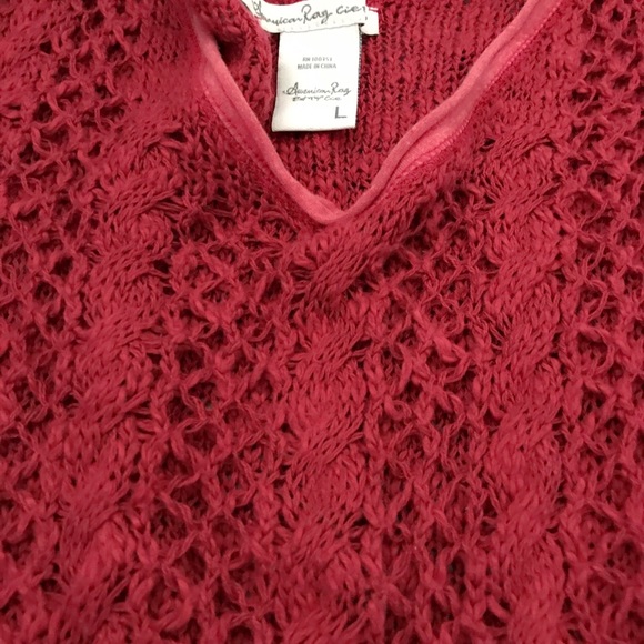 Red crochet sweater - Picture 2 of 3