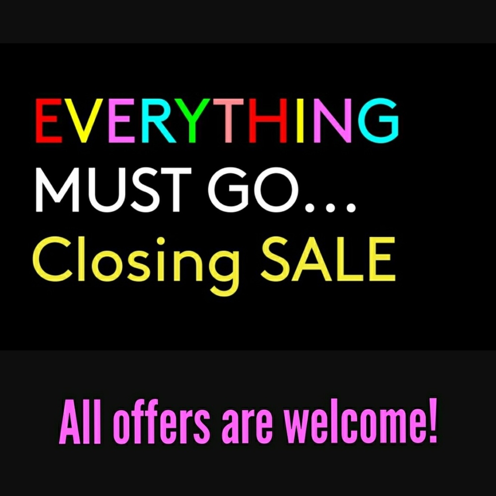 Store closing on 8/12!