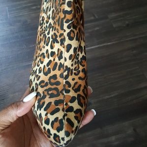 Leopard print, bootie with small platform