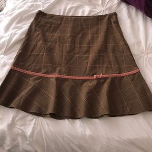 Brown mini skirt