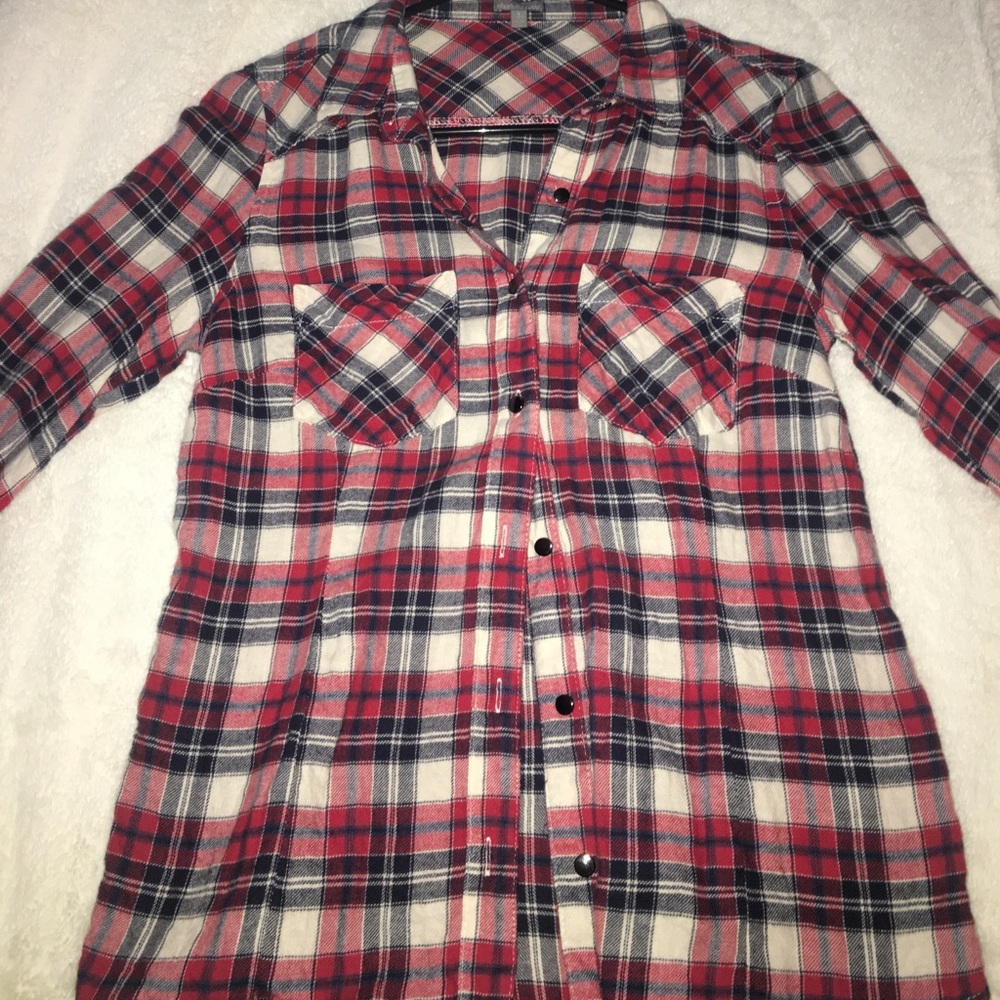 Charlotte russe plaid button down