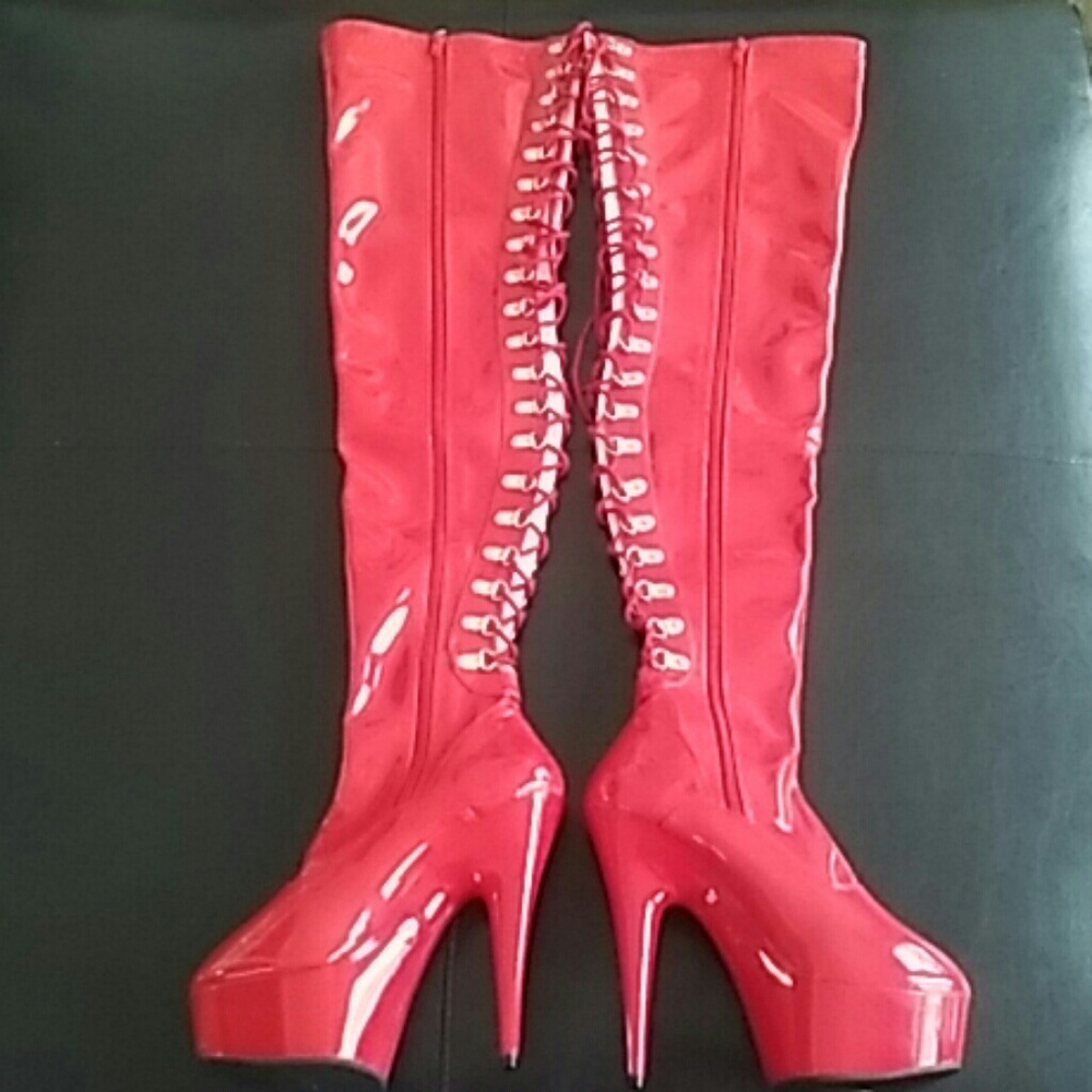 PLEASER Thigh High Boots - Picture 5 of 8