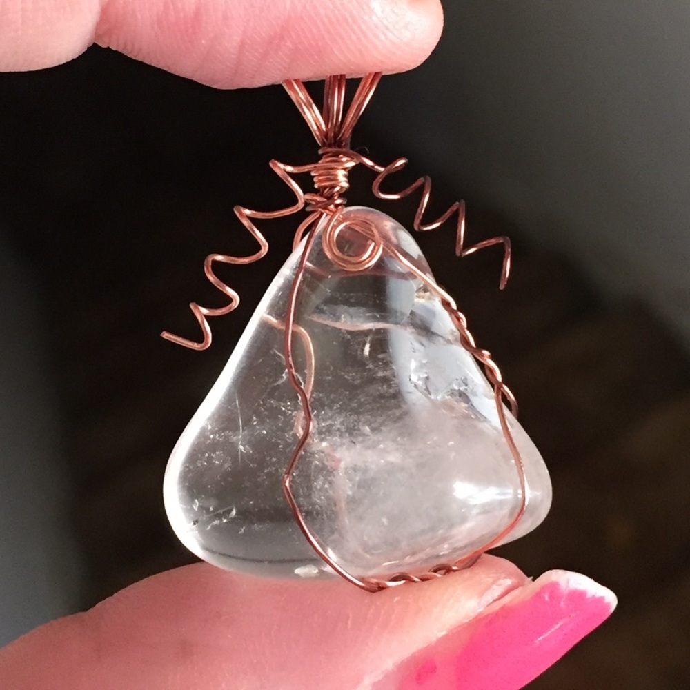 Clear Quartz Crystal Pendant