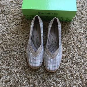 Grasshoppers Shellie III Stone Plaid