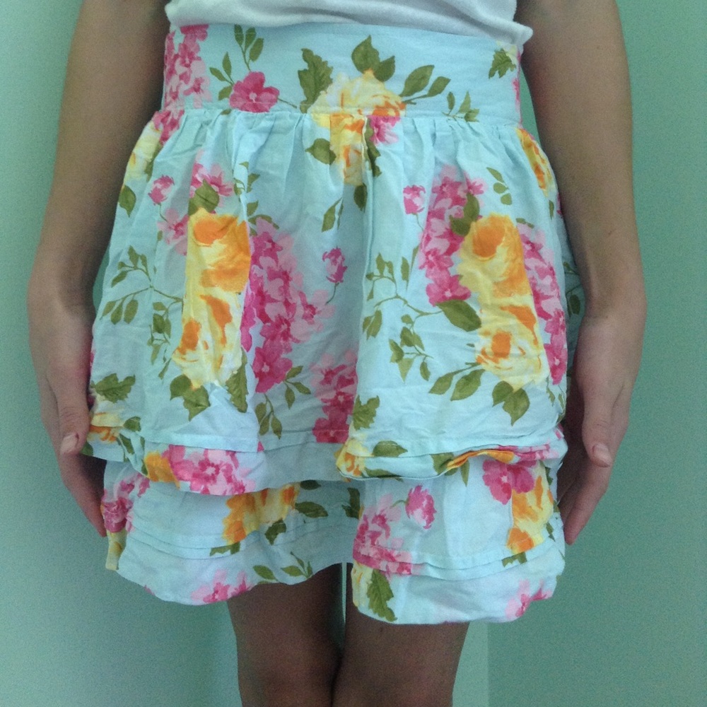 Girls floral skirt