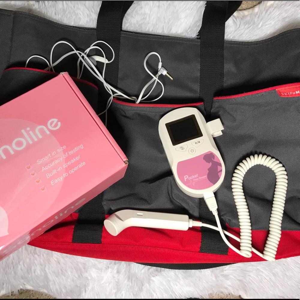 Large Skip Hop Baby Diaper tote Bag Red & Gray