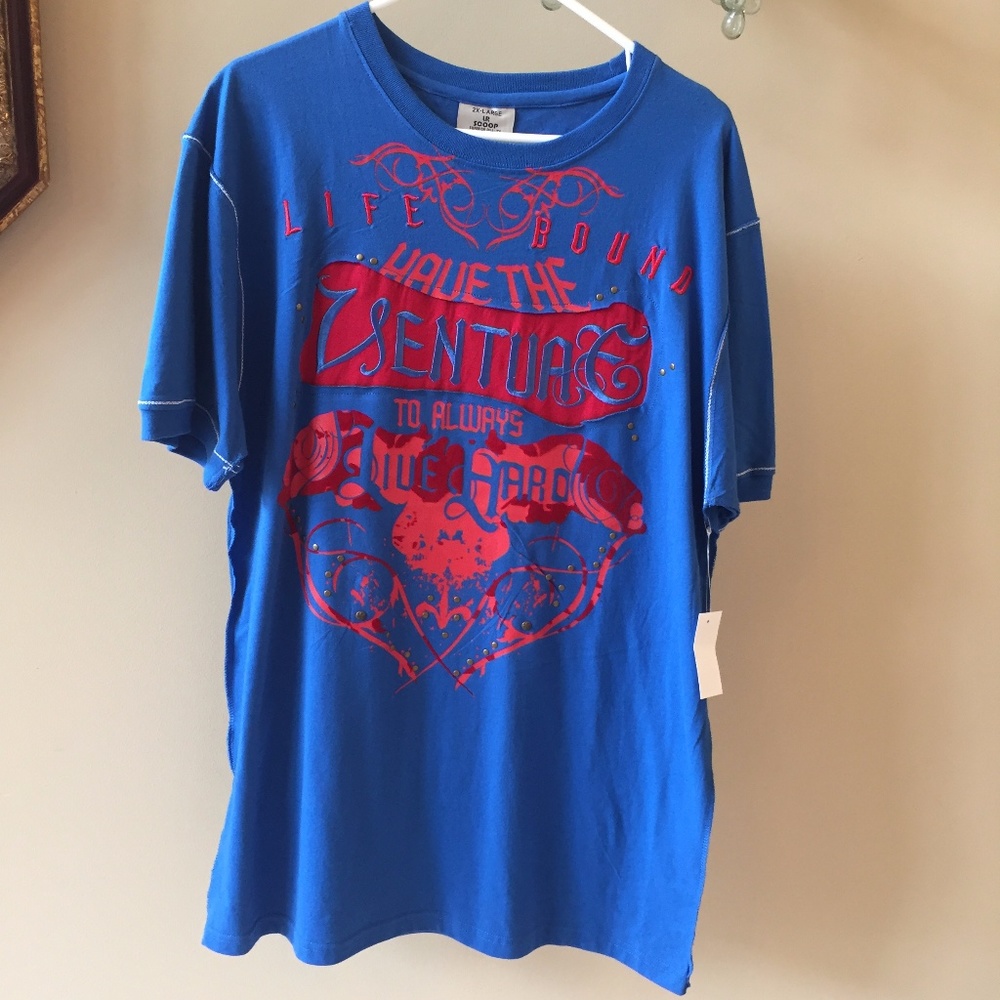 LR Scoop Embroider Pandemic Anyone Can Live Shirt