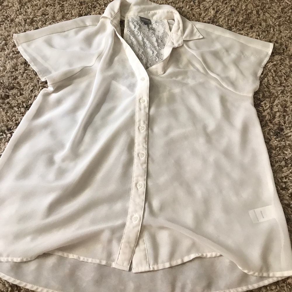 White see through shirt