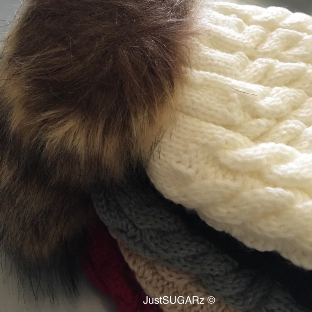 🎉2x HP🎉 NB baby pom knitted beanie - Picture 3 of 6