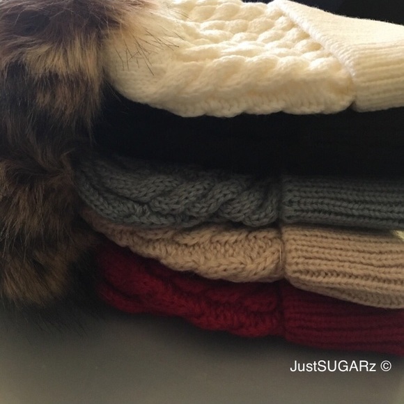 🎉2x HP🎉 NB baby pom knitted beanie - Picture 2 of 6