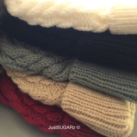 🎉2x HP🎉 NB baby pom knitted beanie - Picture 4 of 6