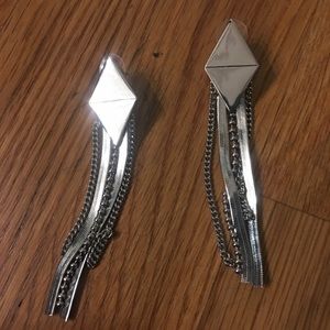 Mirrored Fringe Earrings 🌙