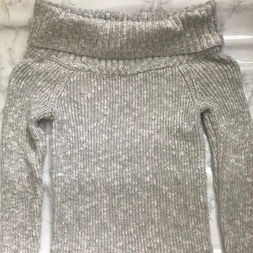 Off-shoulder Knit Sweater