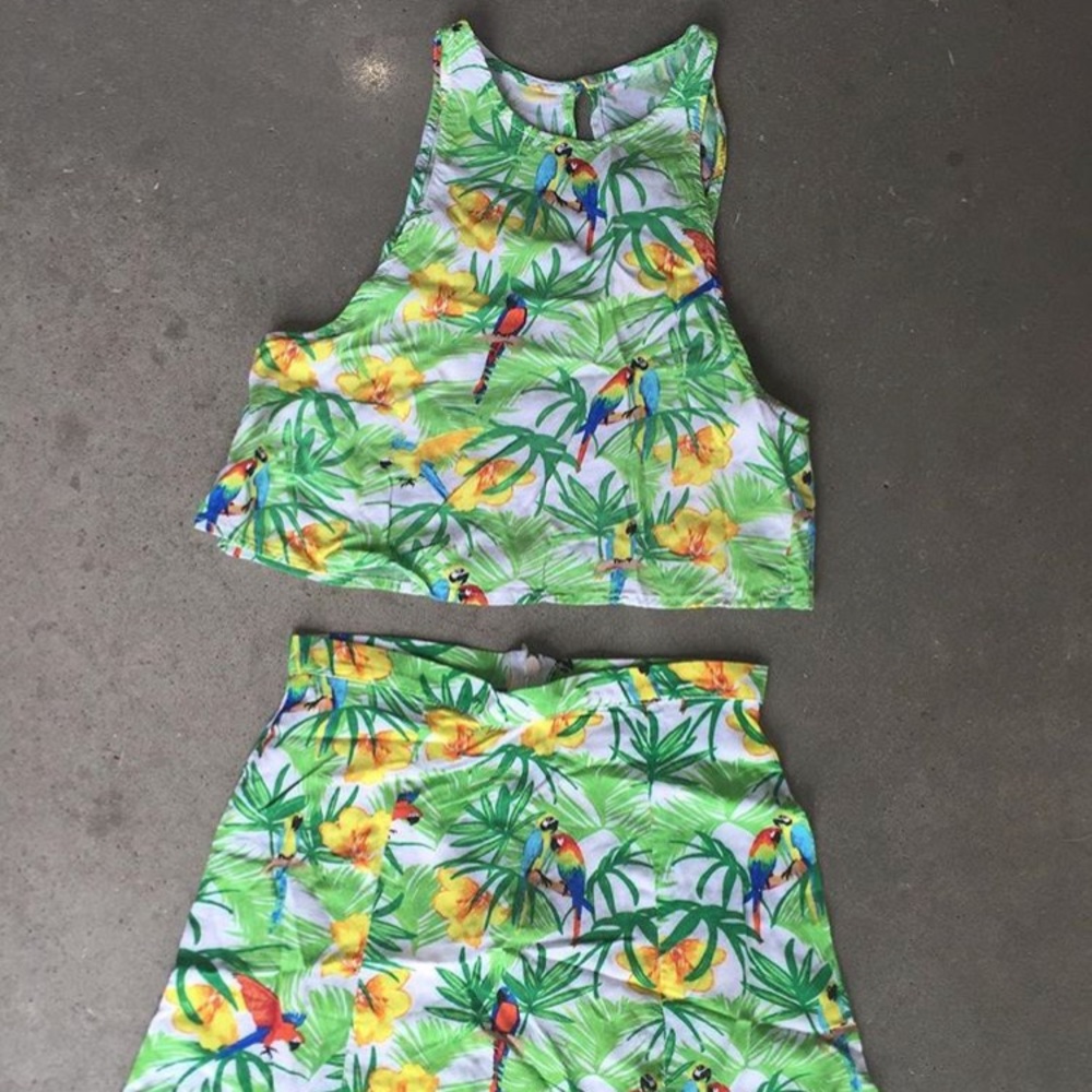 Two piece skirt and tank set