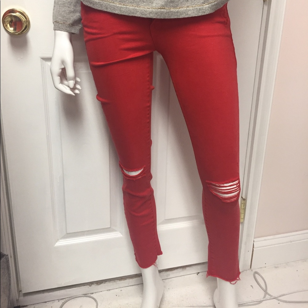 Mother looker ankle fray