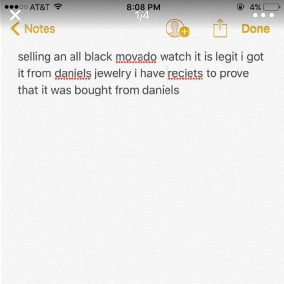 matte black movado watch