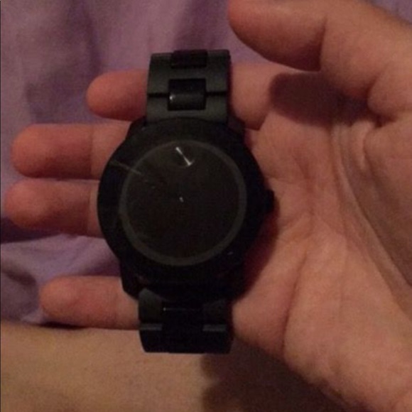 matte black movado watch