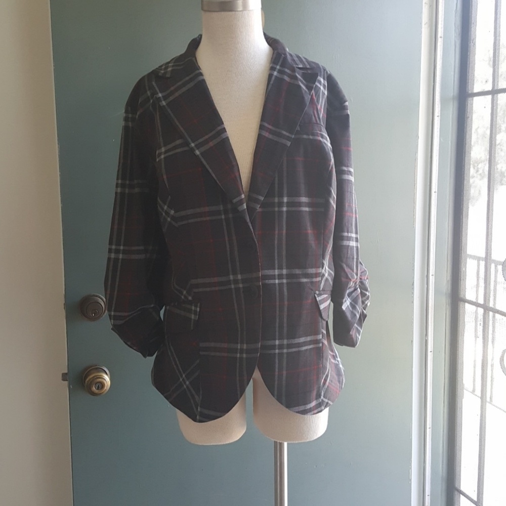 Plaid Blazer
