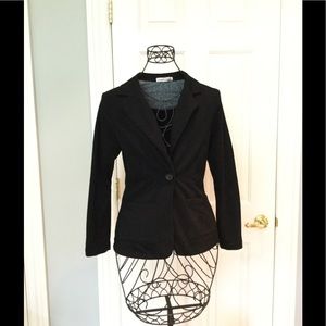 Black blazer with grey sleeves