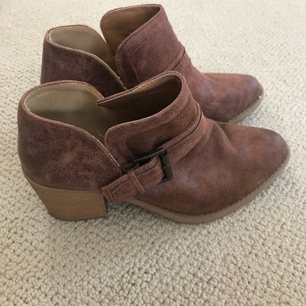 Brown booties