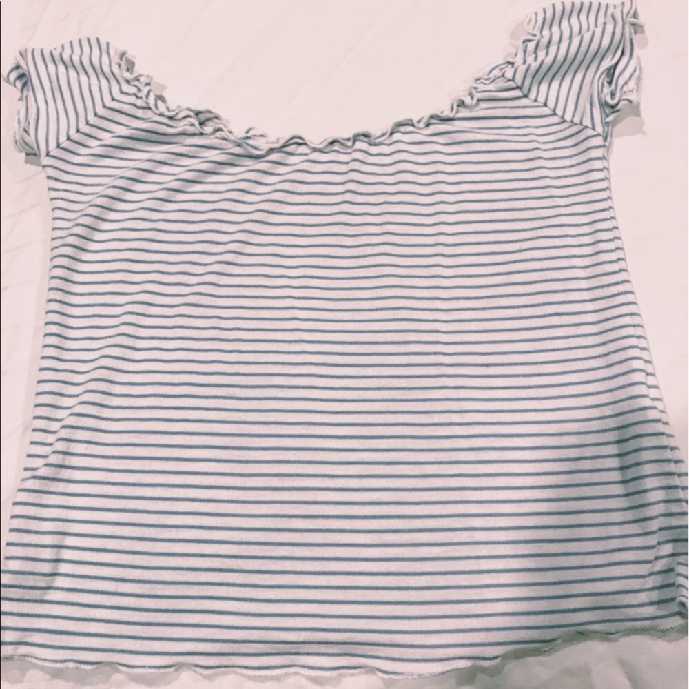 Off the shoulder brandy top
