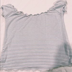 Off the shoulder brandy top