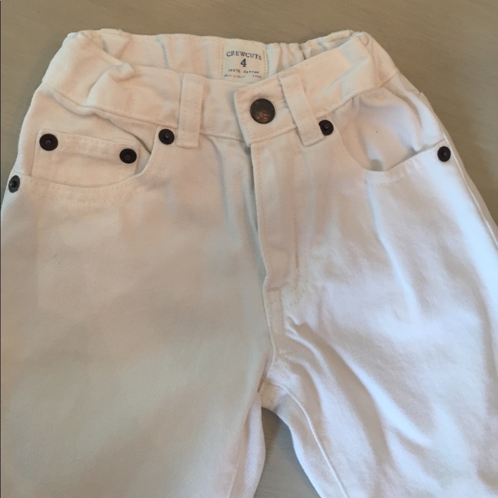 Crewcuts dungerees White jeans size 4