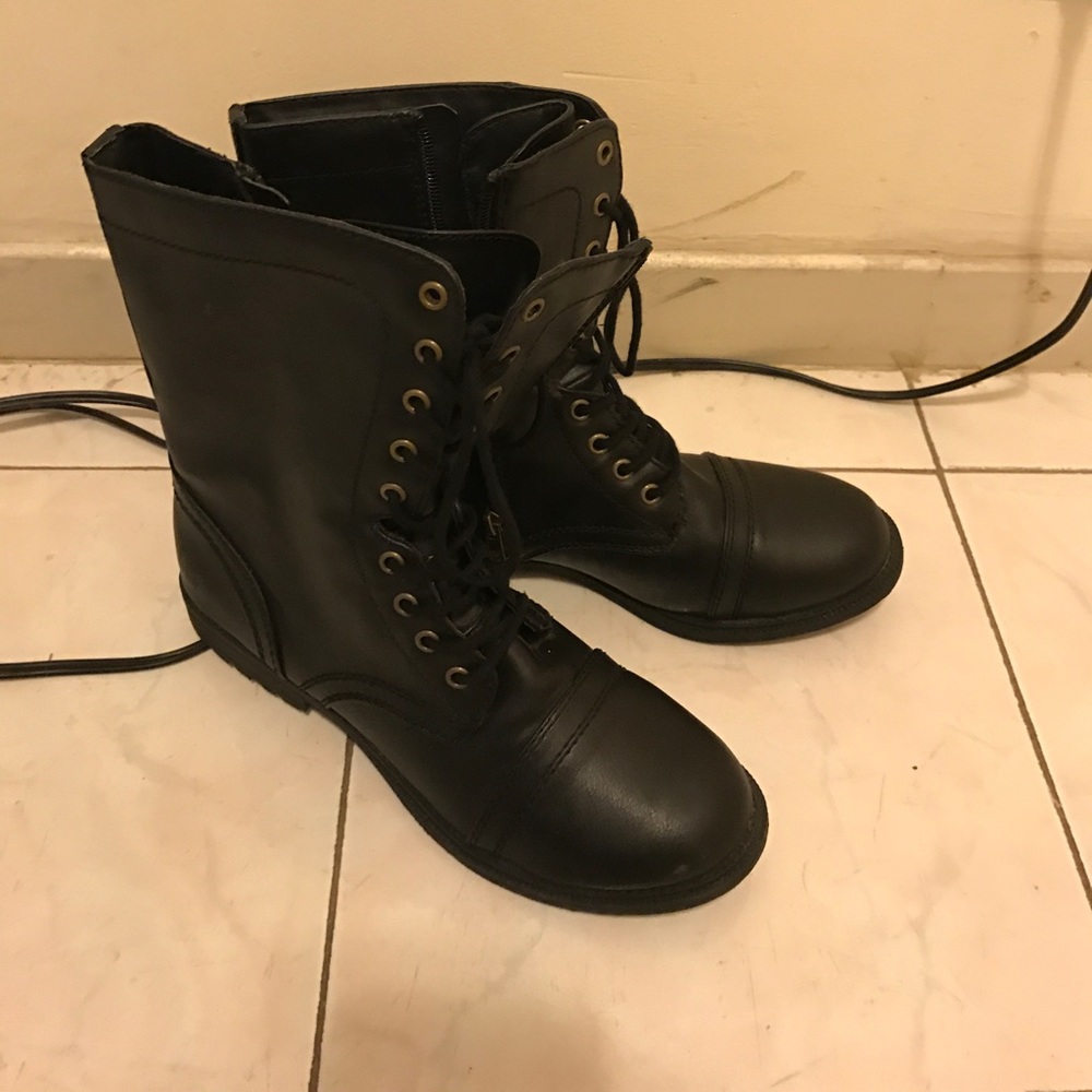 Black combat boots!