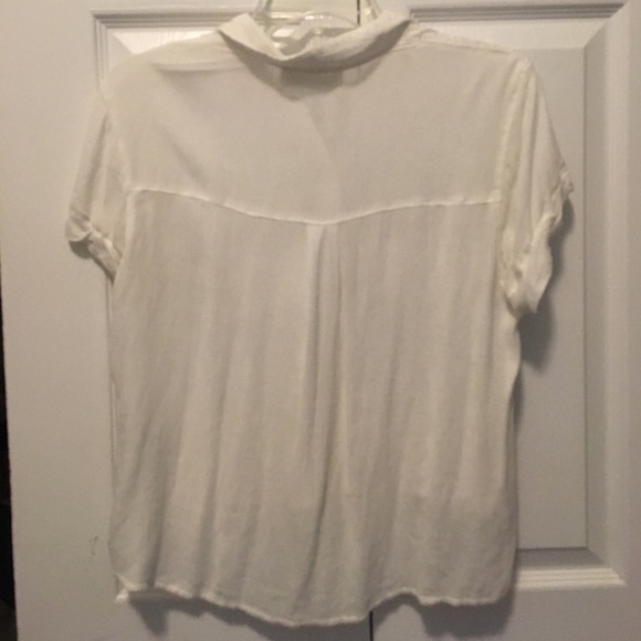 Abercrombie and Fitch Lace Button Up Blouse - Picture 2 of 2