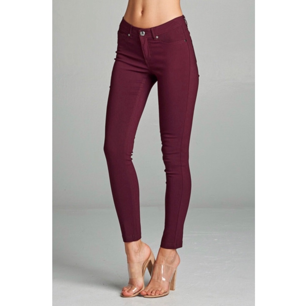 LAST Plum Skinny Jeans - Picture 2 of 3