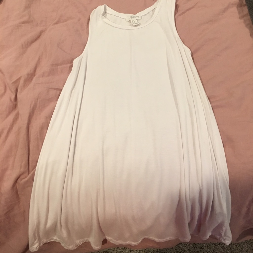 A mid-length tank top dress