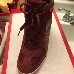 Coach wedge sneaker