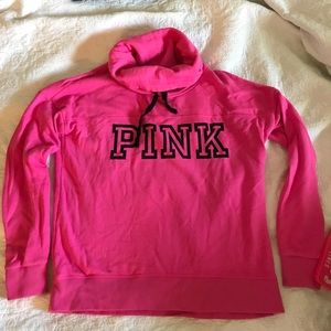 PINK cowl neck sweatshirt