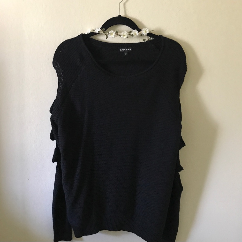 Cutout Sleeves Sweater (NWOT)