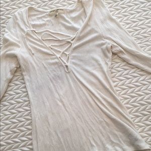 Project social T Urban Outfitters lace up top