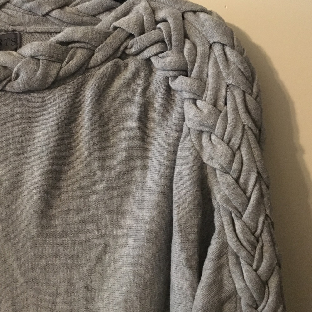 Grey dark hart braided tunic sz small UO