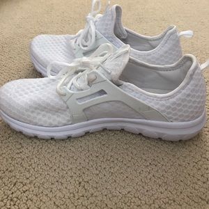 White running shoes