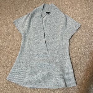 Theory Petite 100% Cashmere Short Sleeve Sweater