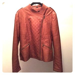 Women's size large Guess Faux Leather Jacket