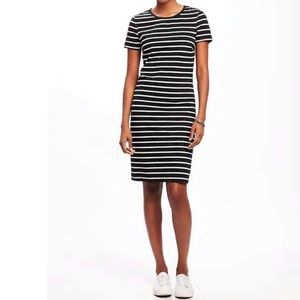 Fitted Crew-Neck Tee Dress for Women
